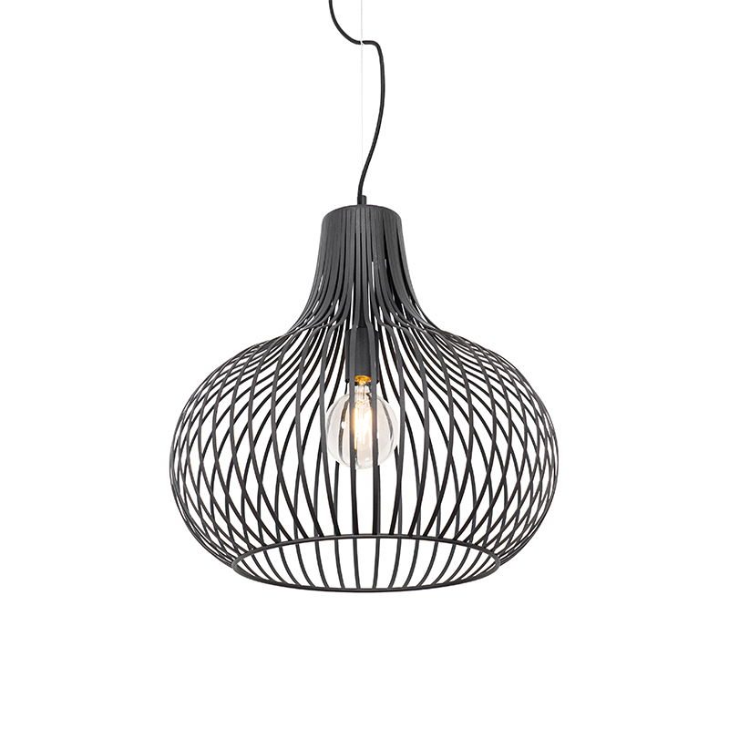 Moderna viseća svjetiljka crna 48 cm - Saffira