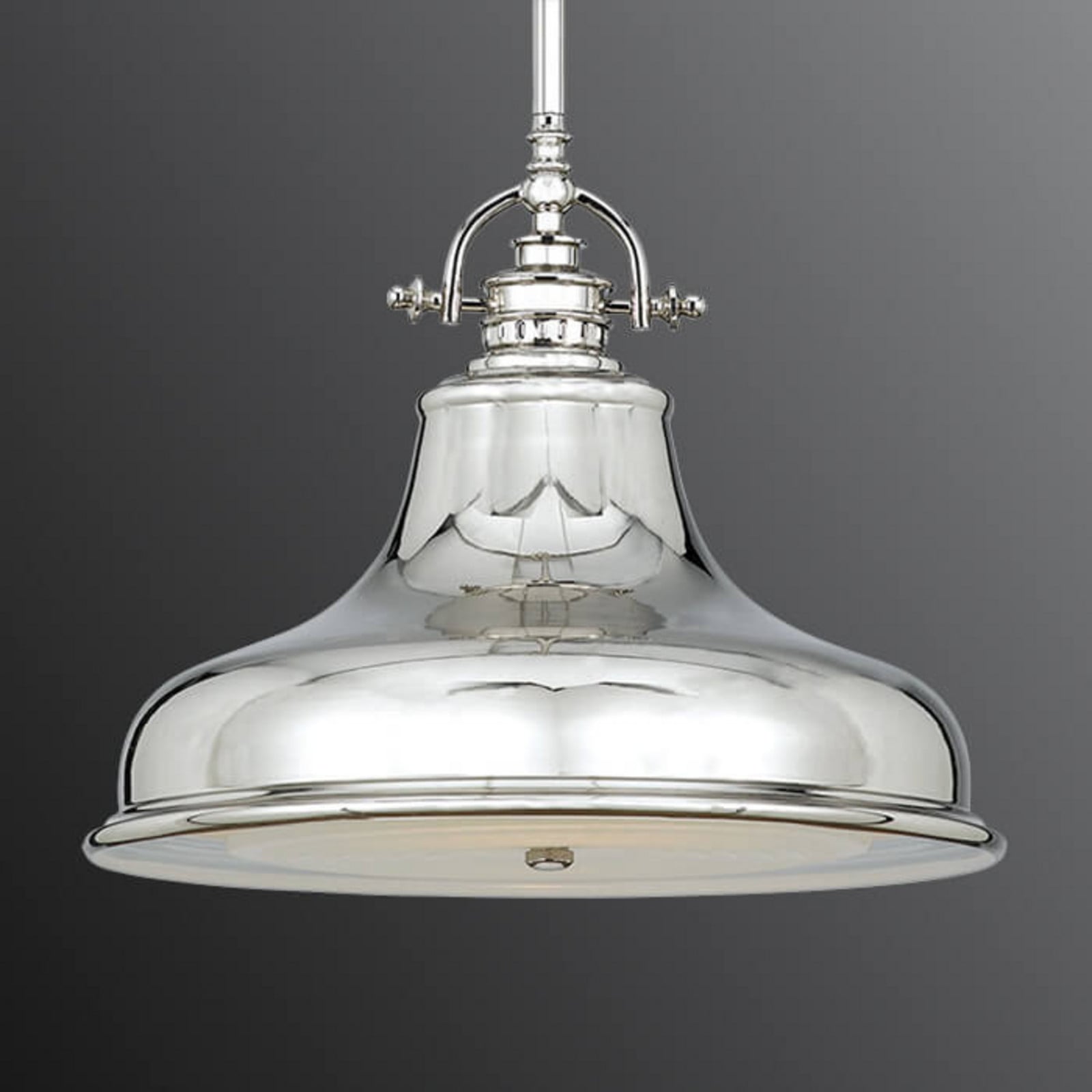 Viseća lampa Emery 1-žarulja. srebro Ø 34,3 cm