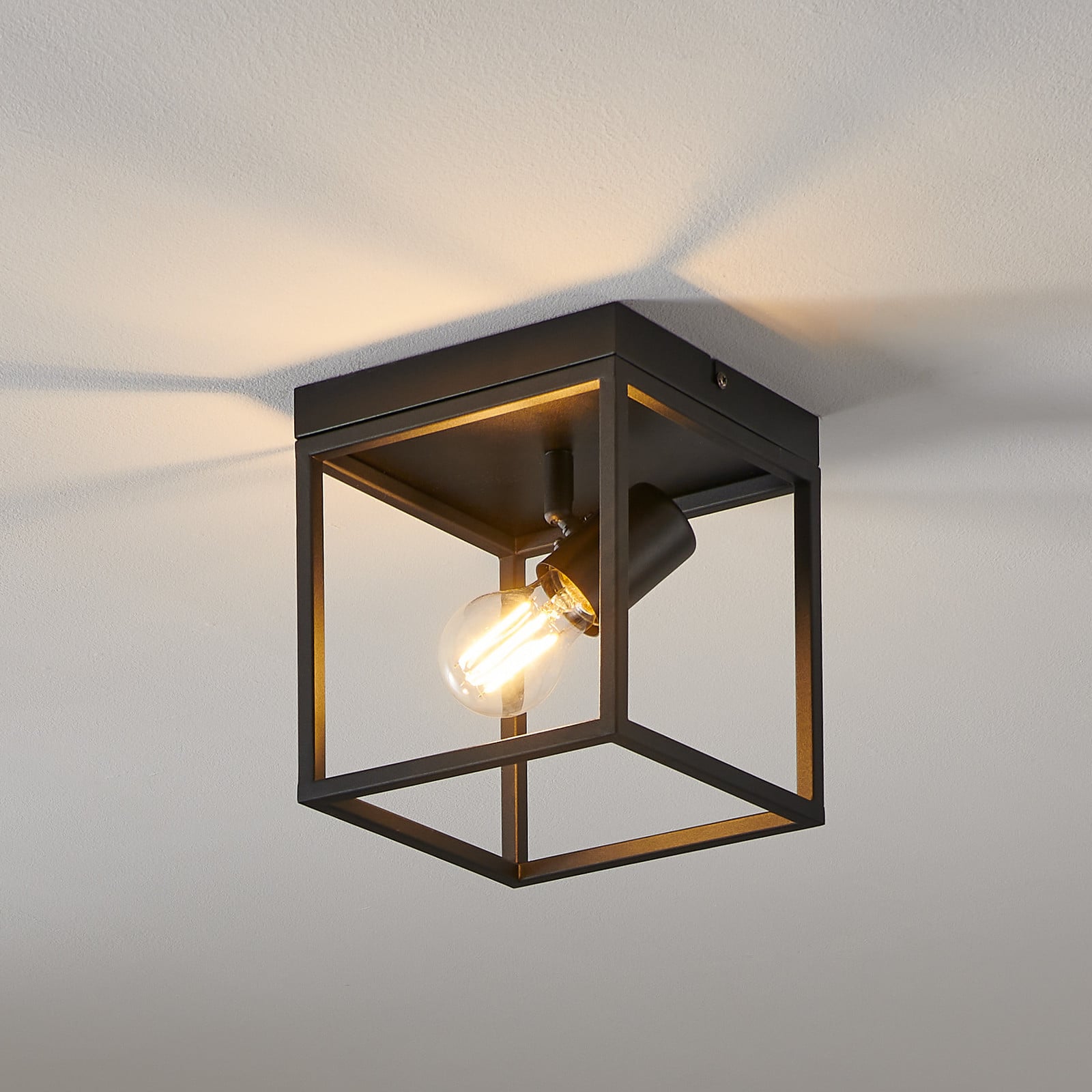 Stropna lampa Silentina, jedna žarulja, 18x18cm