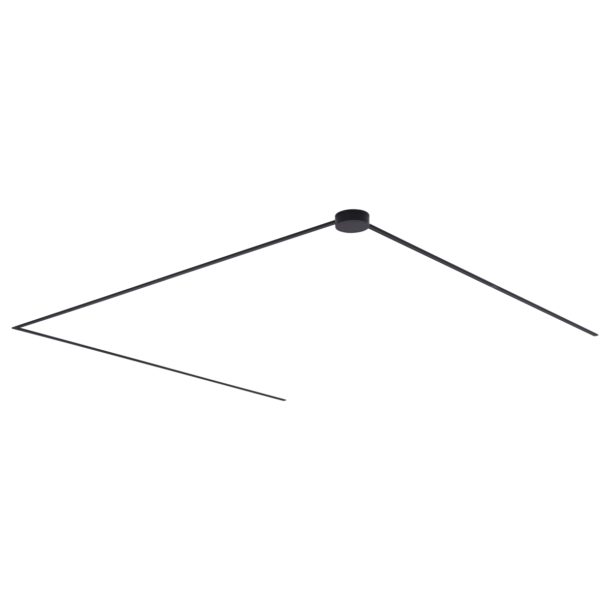 Moderni sustav tračnica za rasvjetu crni 1-fazni 600 cm s okruglim napajanjem - Magnetic
