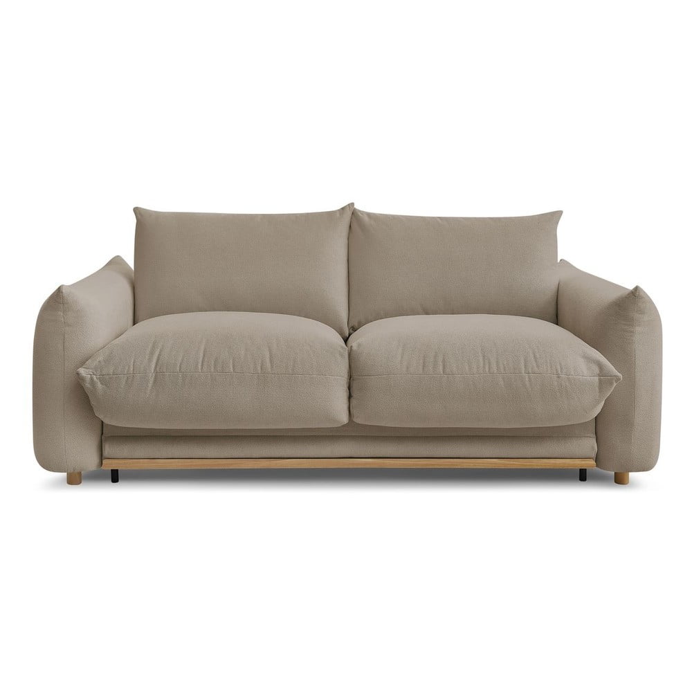Bež sklopiva sofa 214 cm Ernest – Bobochic Paris