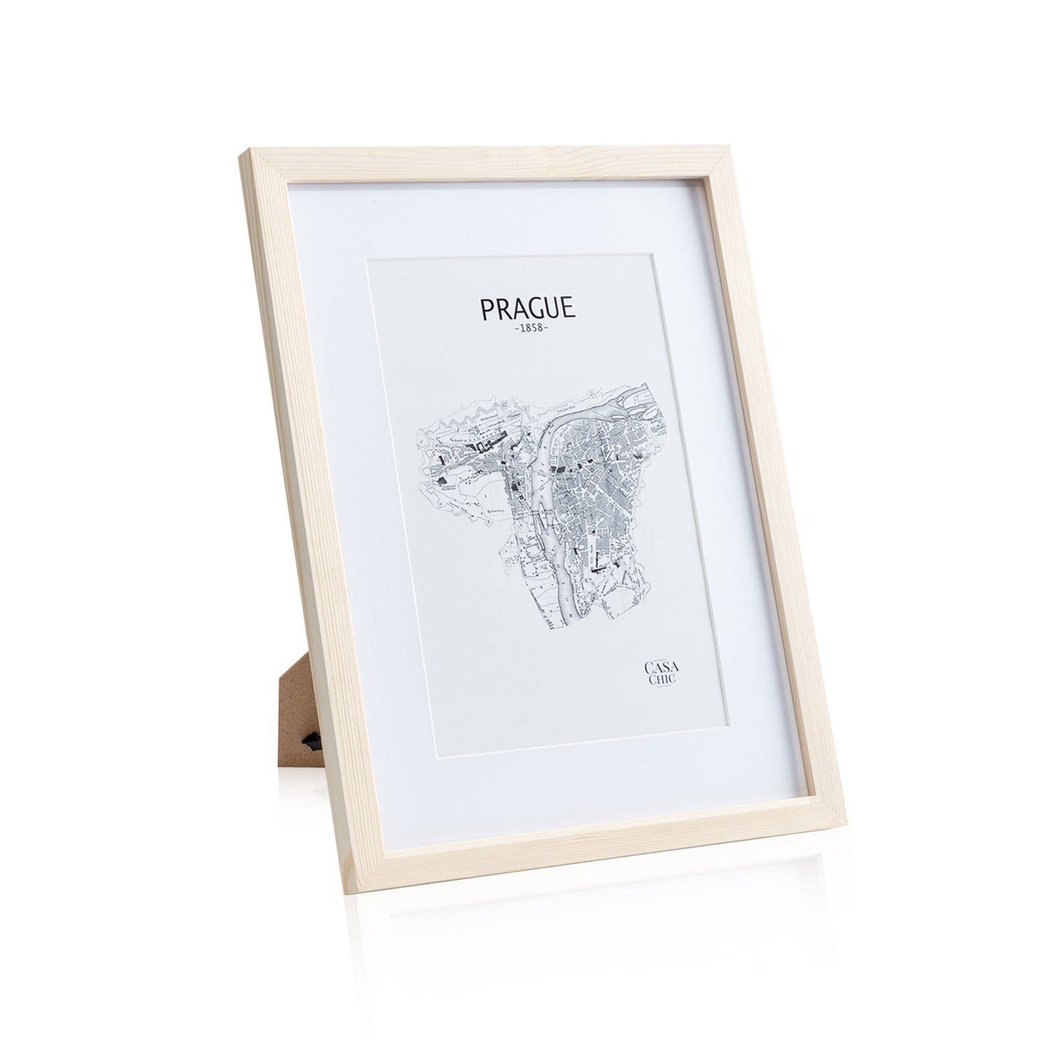 Casa Chic Edinburgh, okvir za slike, pravokutni, fotografije 30 x 40 cm, nosač, pravo drvo