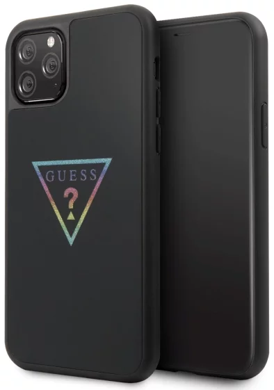 Maska Guess  iPhone 11 Pro black hard case Triangle Glitter (GUHCN58TRMLBK)