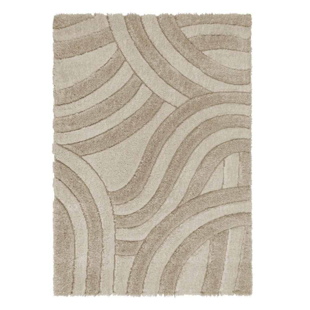 Bež ručno rađen tepih od recikliranih vlakna 160x230 cm Velvet – Flair Rugs