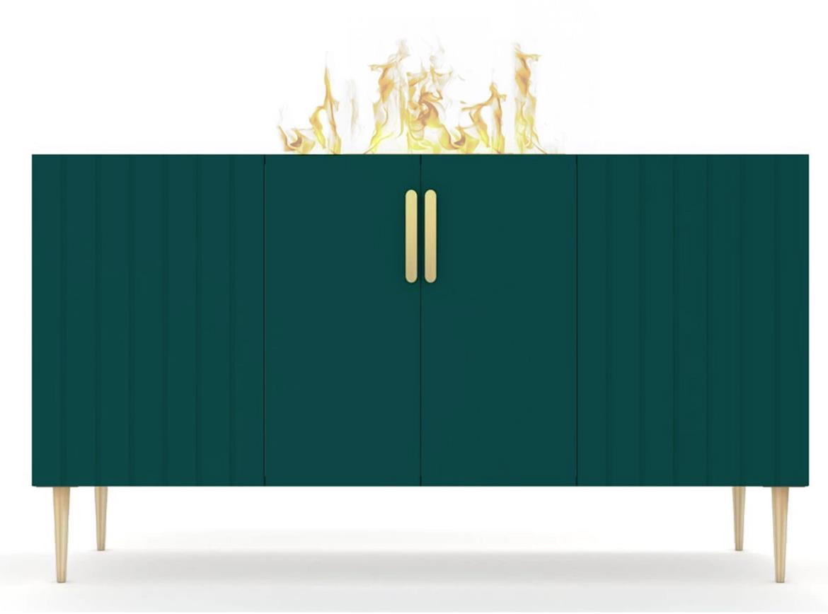 Elektricni kamin Prins 500 Green Glass