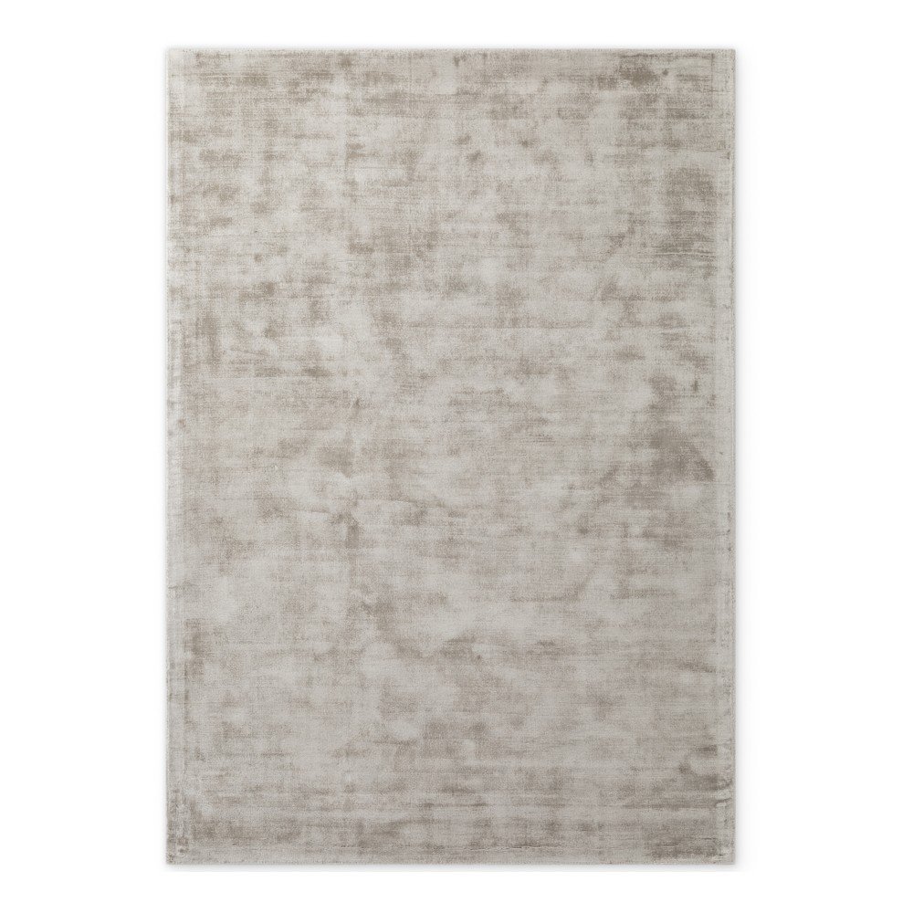 Sivi ručno rađen tepih viskozan 80x150 cm Noemi – Vikosa