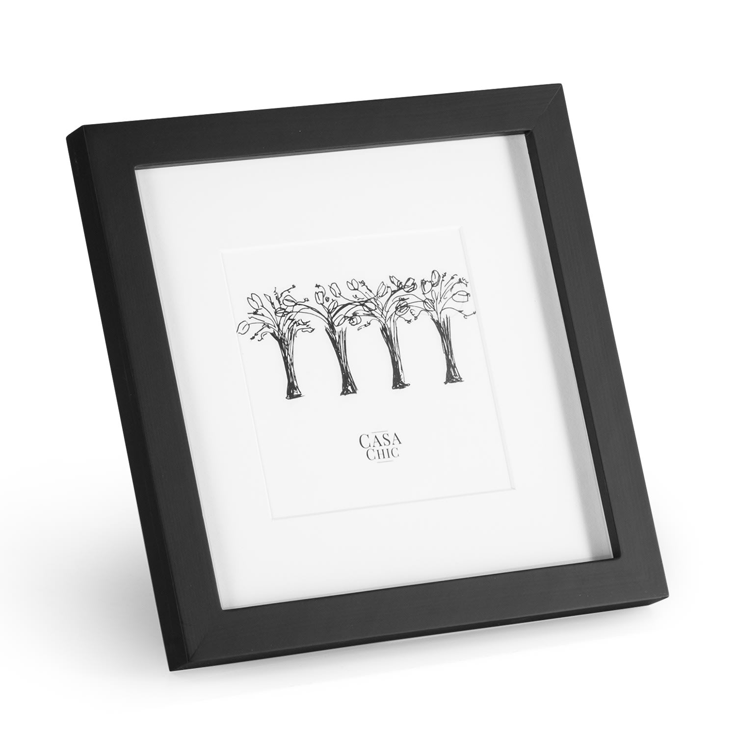 Casa Chic Top, okvir za slike, kvadrat, fotografije 20 x 20 cm, nosač, pravo drvo