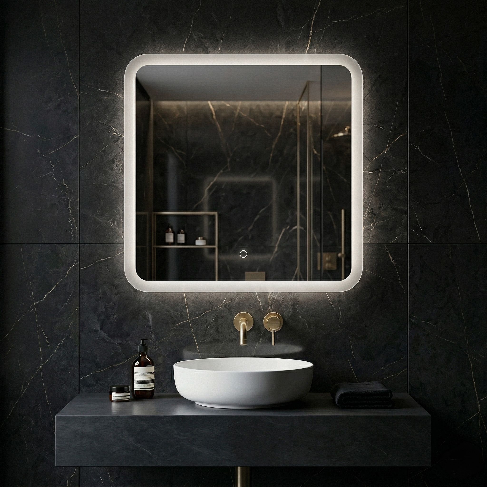 Ogledalo LED 70x70cm TOP-2