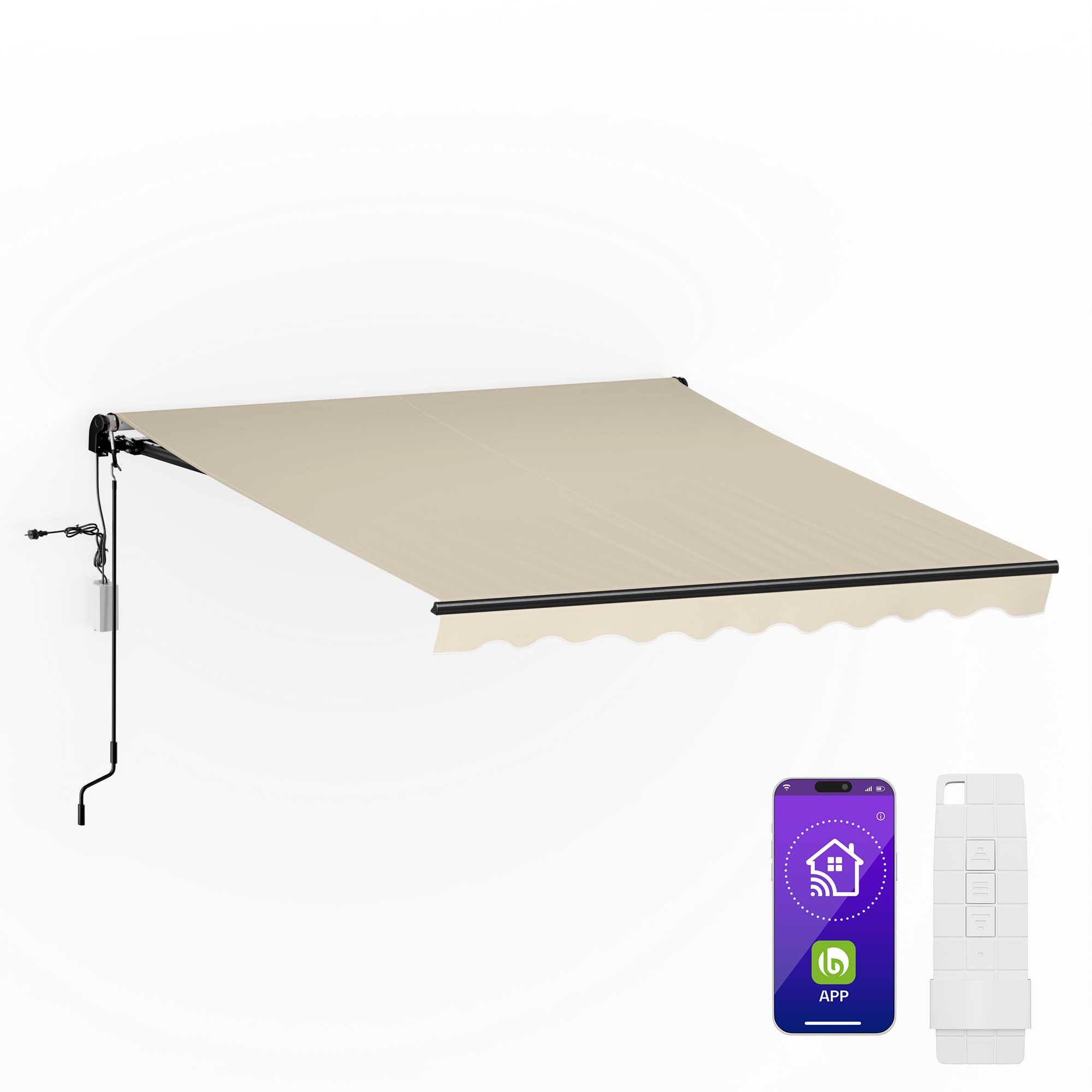 Blumfeldt CloudShade tenda, Pametna kontrola, UV zaštita, Montaža na zid