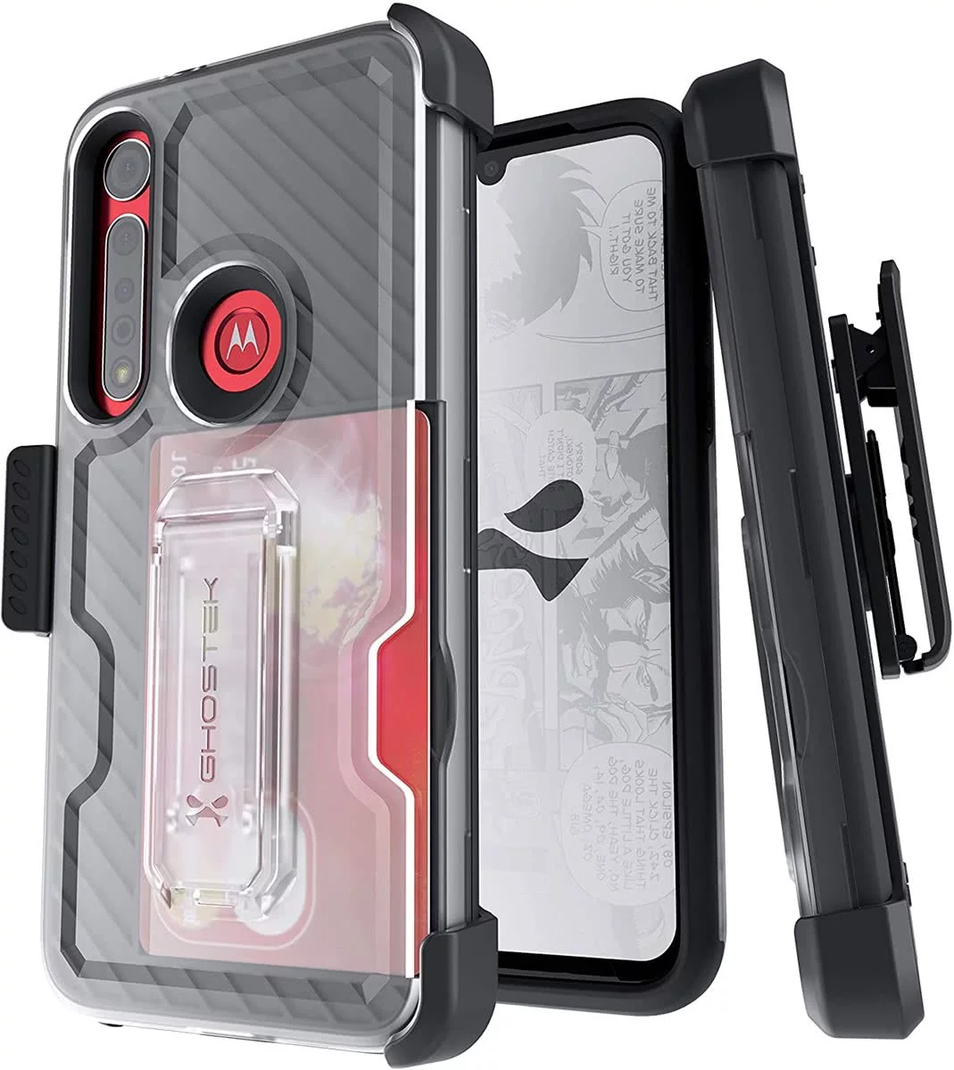 Maska GHOSTEK IRON ARMOR 3 MOTOROLA MOTO G8 PLUS BLACK (GHOCAS2404)