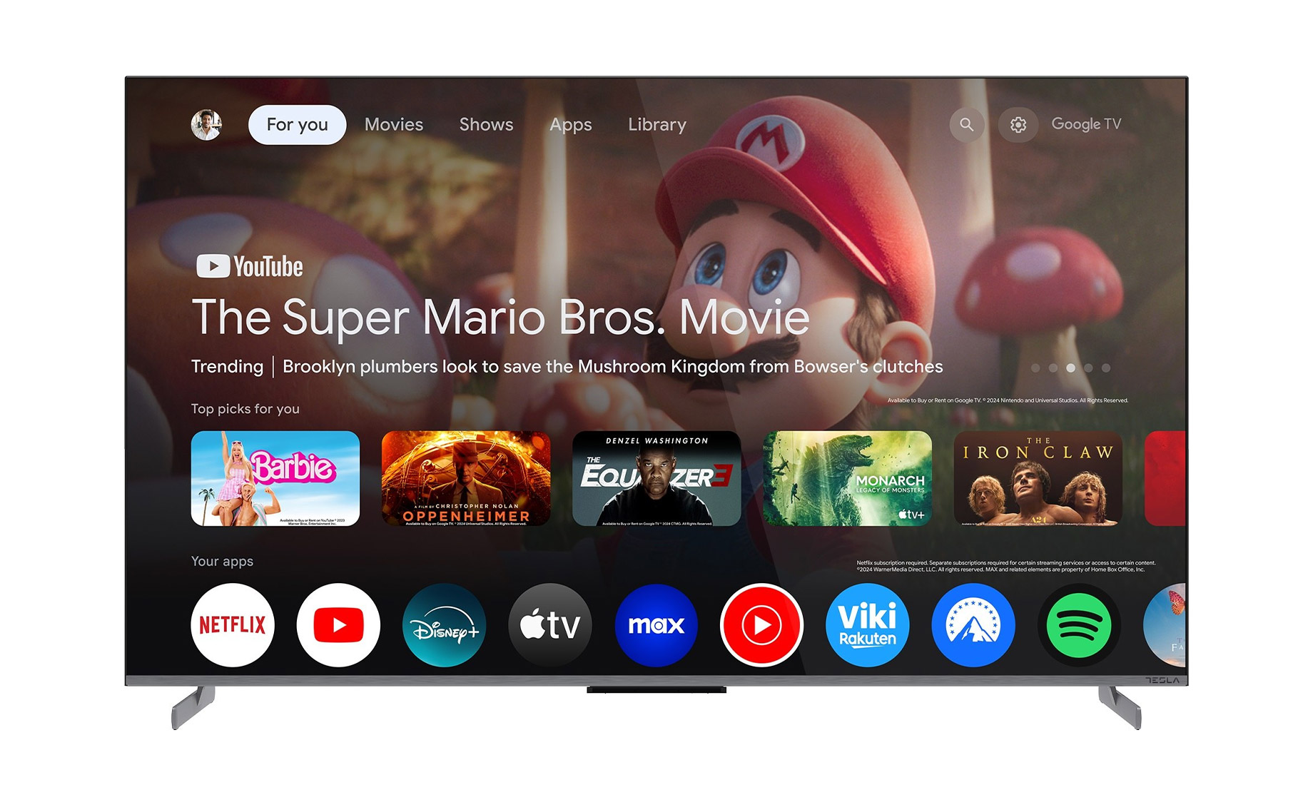 Tesla G65S949GUS Ultra HD QLED TV