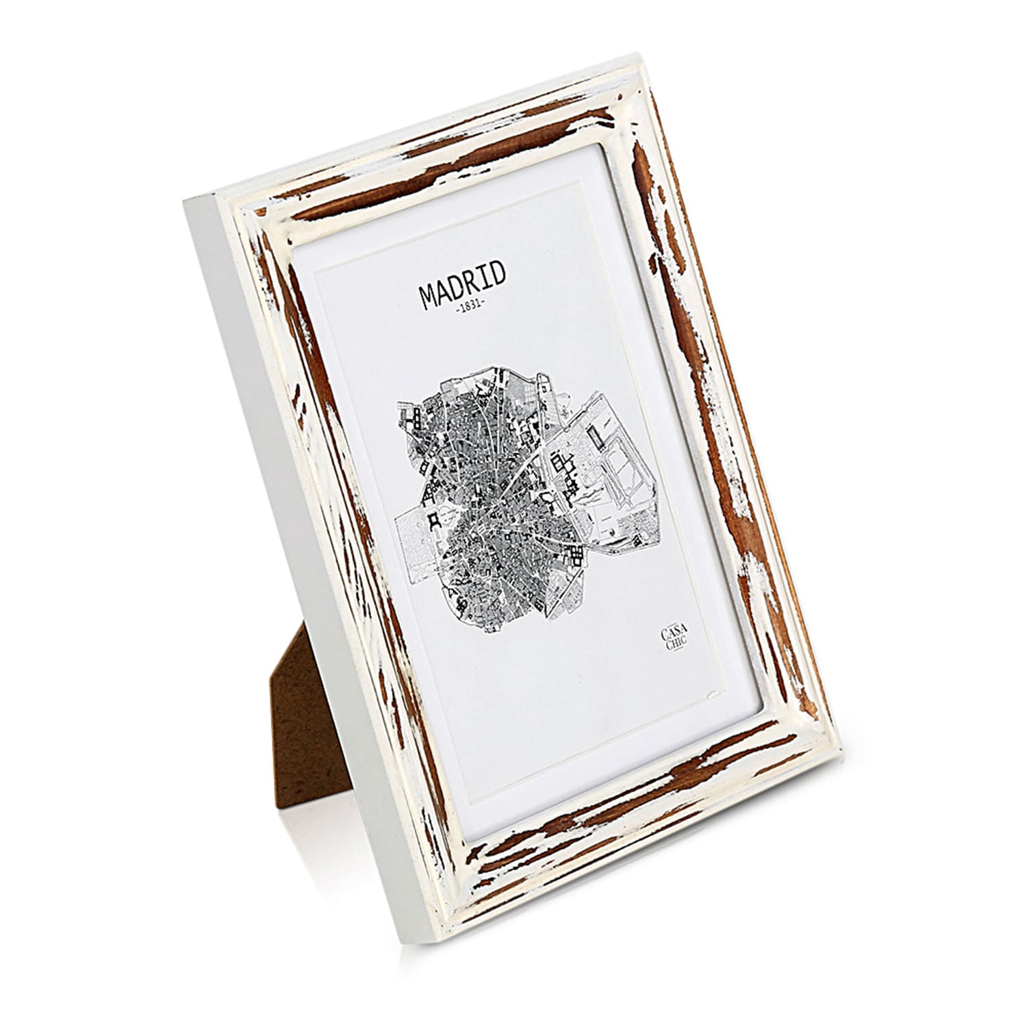 Casa Chic Lancaster, okvir za slike, pravokutni, fotografije 17 x 12 cm, nosač, drvo