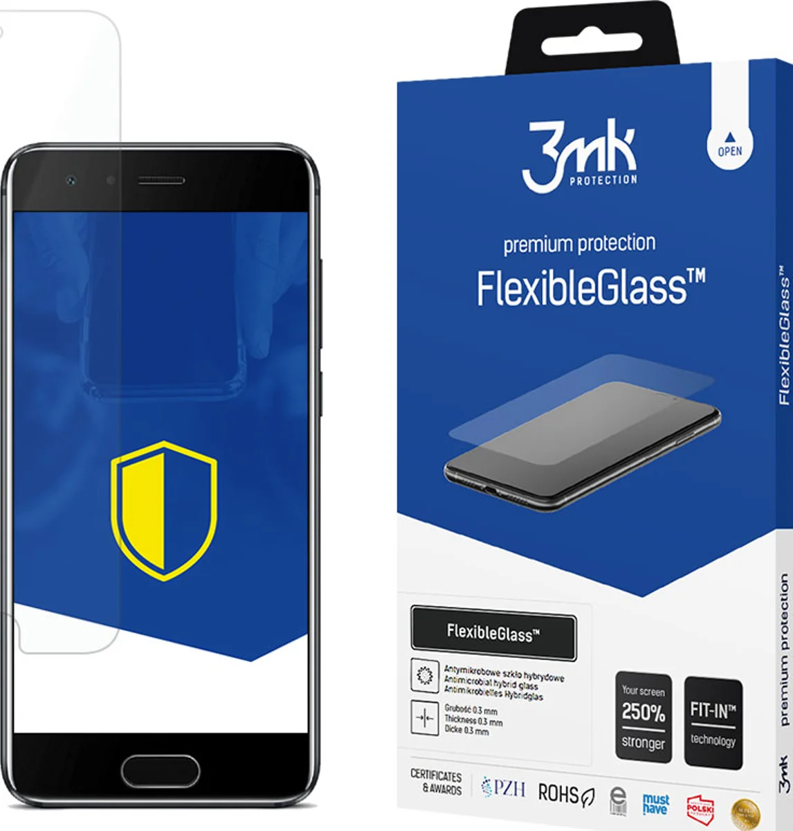 Zaštitno staklo 3MK FlexibleGlass Huawei Honor 9 Hybrid Glass