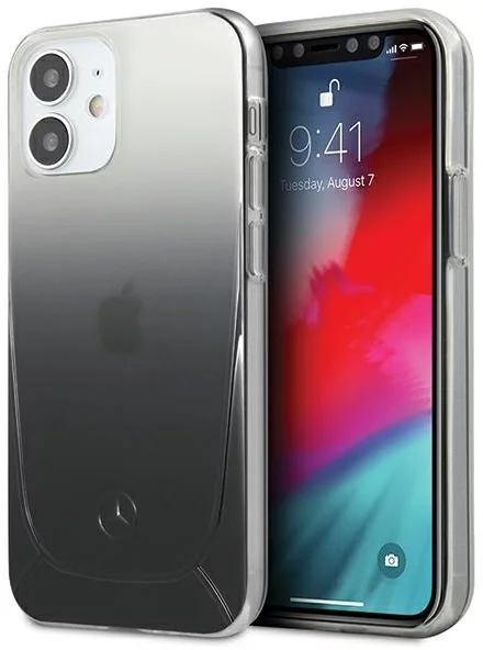 Maska Mercedes MEHCP12SARGBK iPhone 12 mini 5,4" black hardcase Transparent Line (MEHCP12SARGBK)