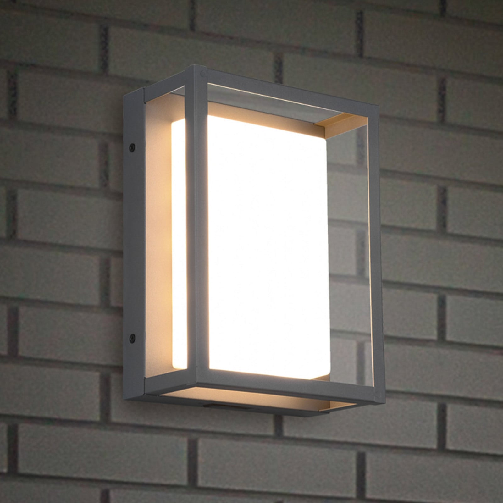 Witham LED vanjska zidna svjetiljka, IP54, CCT, antracit