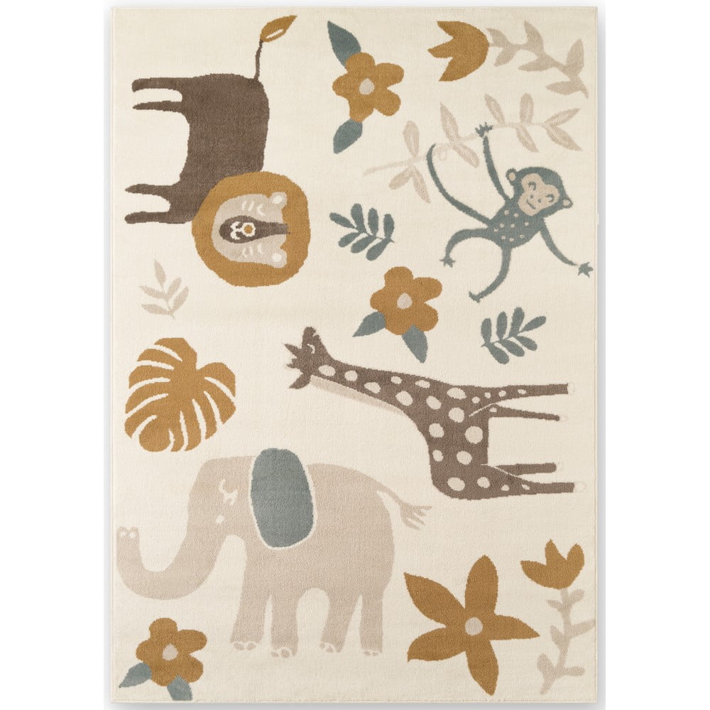 Krem dječji tepih 160x235 cm Animal Safari – Hanse Home