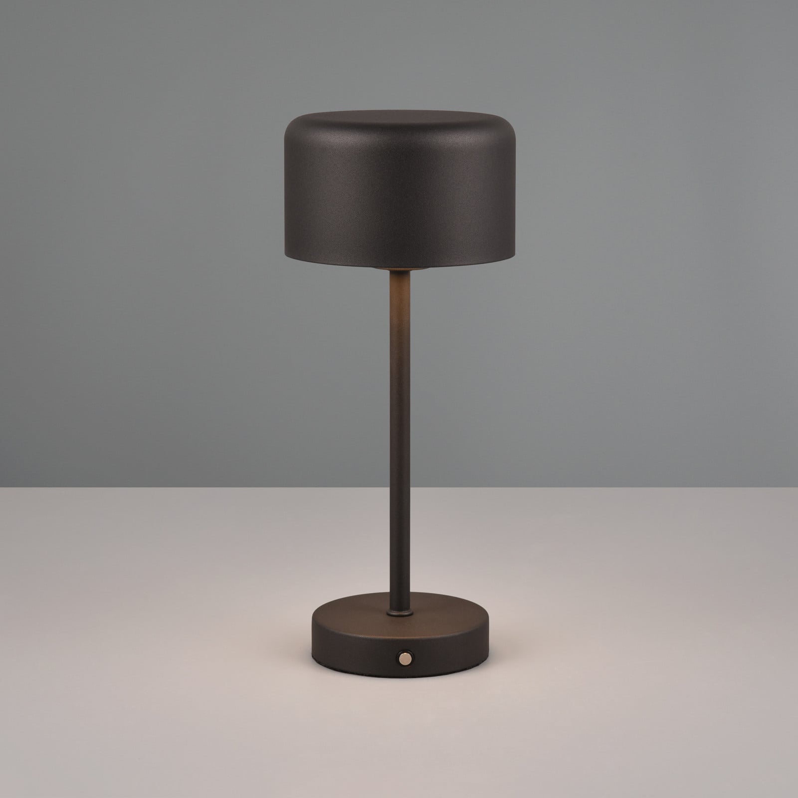 Jeff LED baterijska stolna lampa, mat crna, visina 30 cm, metal