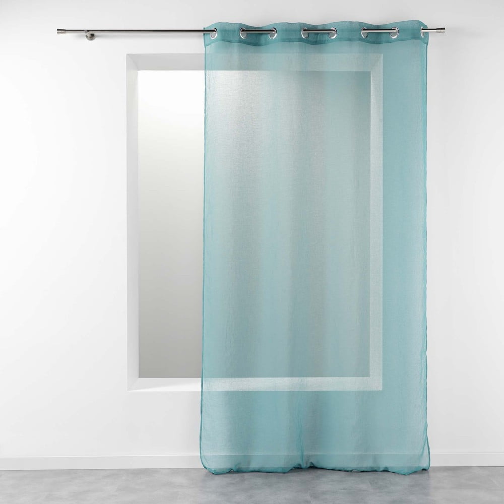 Tirkizna prozirna zavjesa 140x280 cm Telma – douceur d'intérieur
