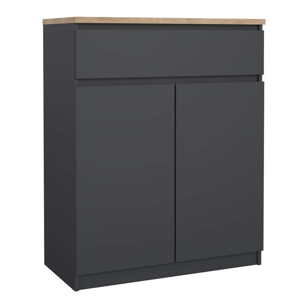 Tamno siva komoda 80x100x40 cm Naia – Tvilum