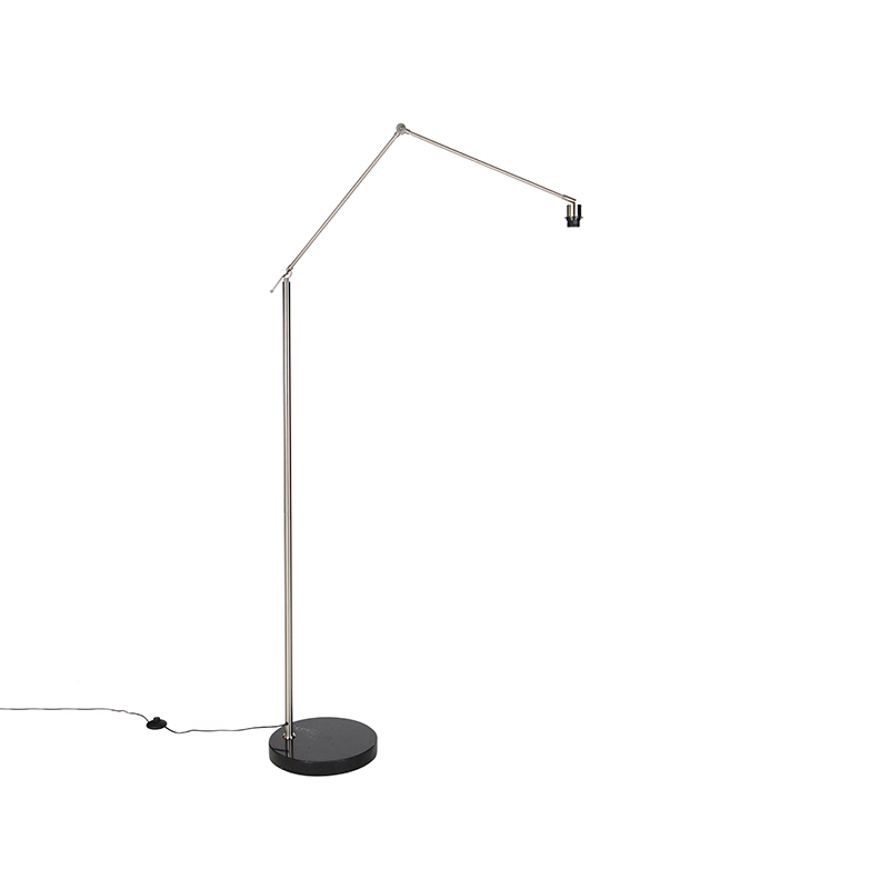Moderna podna lampa od čelika s podesivom glavom - Editor