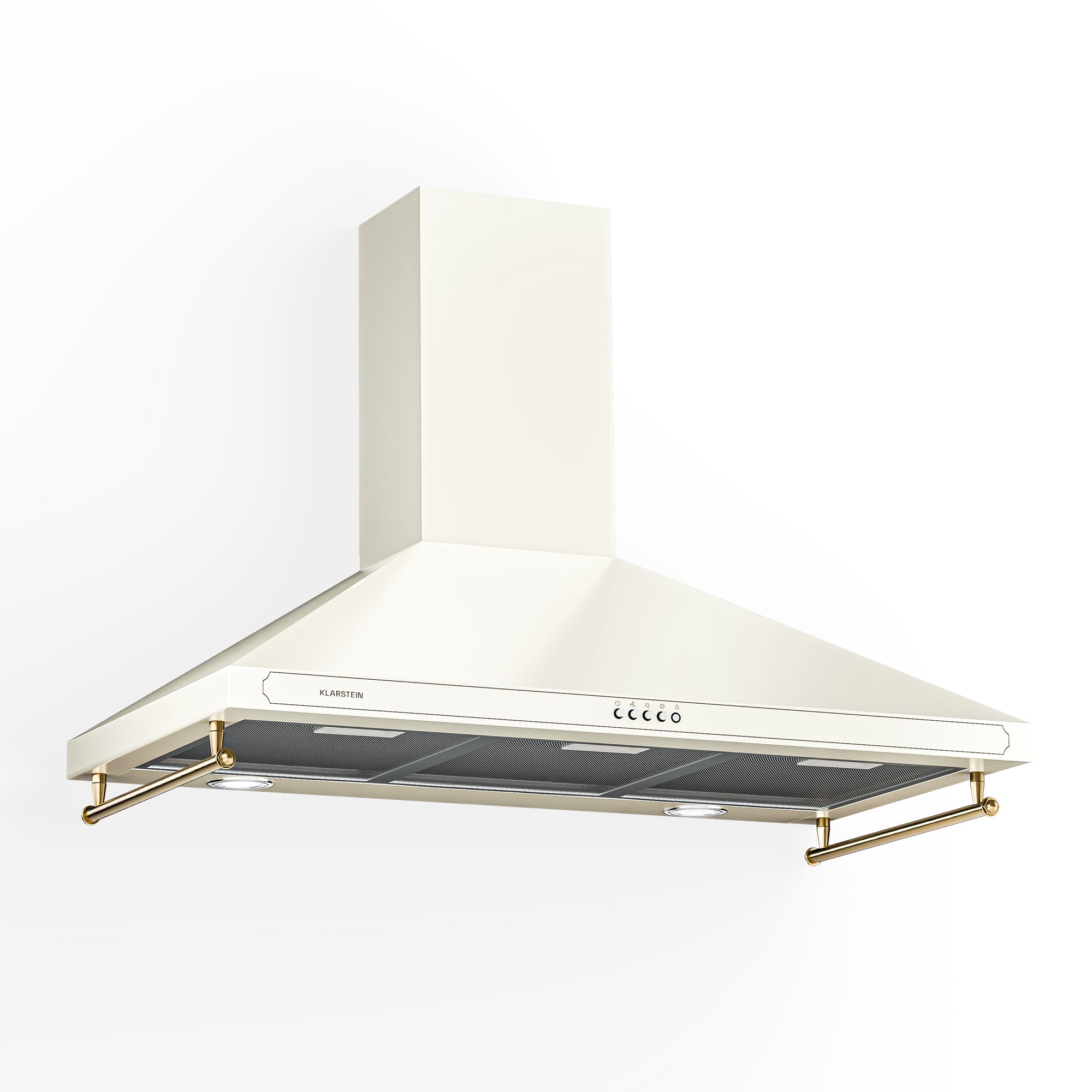 Klarstein Victoria 90, kuhinjska napa, 90 cm, retro dizajn, 644 m³/h, 2 LED svjetla