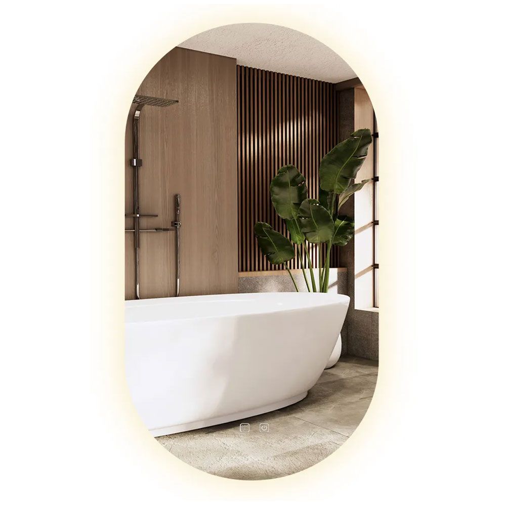 Ogledalo LED EGG 60x80 cm