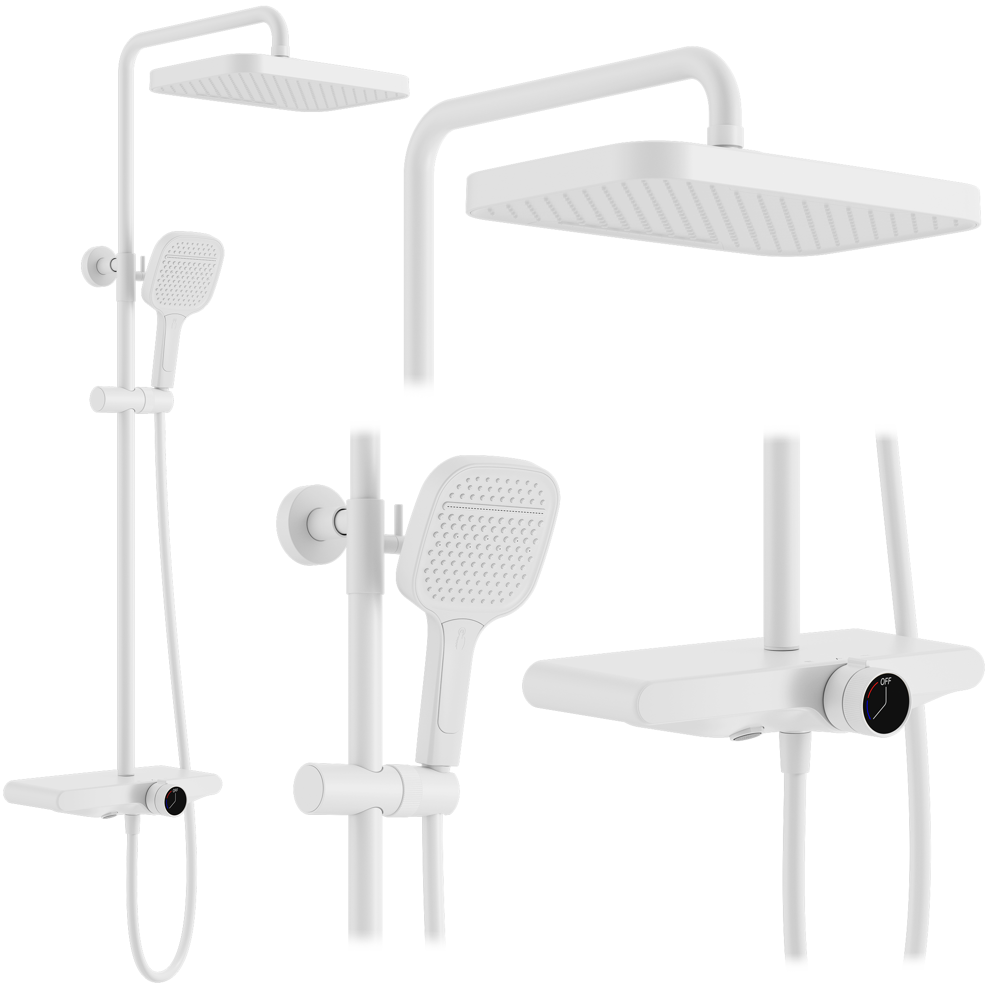 Tuš set REA Bari White