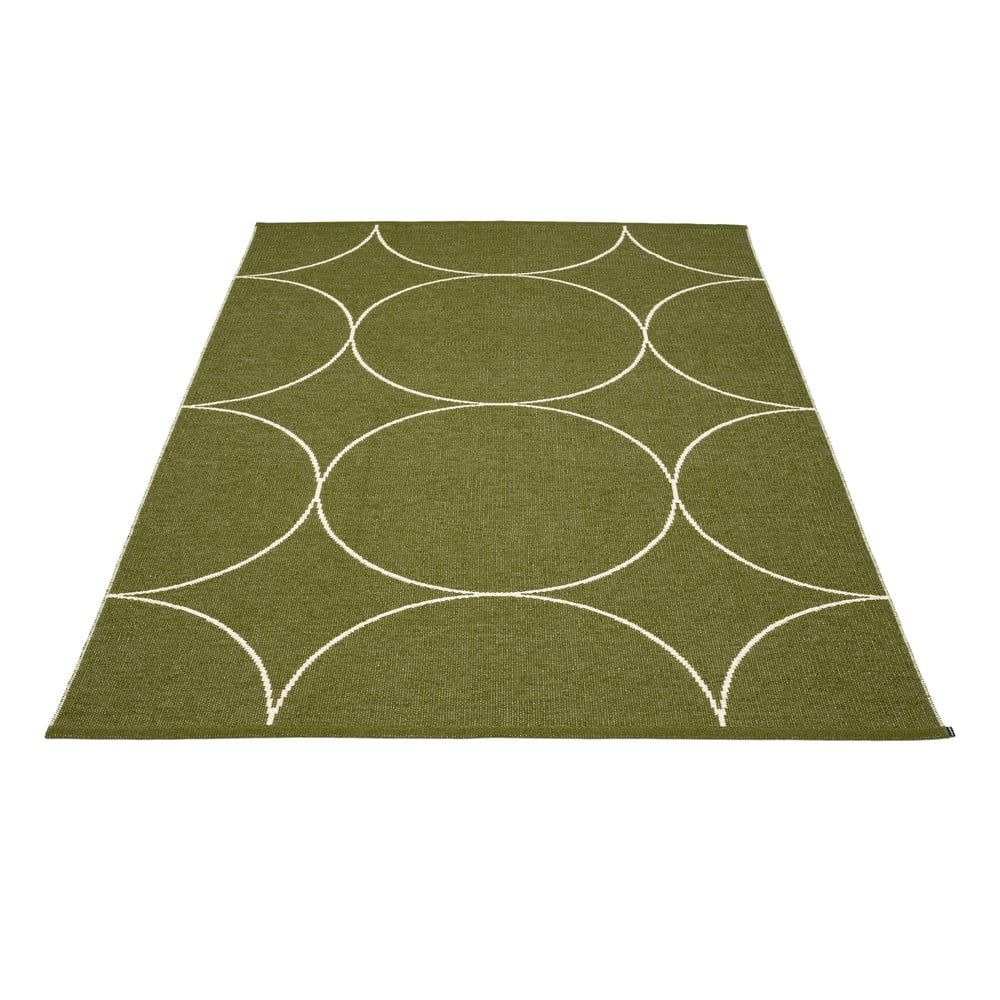 Tamno zeleni unutarnji i vanjski tepih 180x275 cm Boo Dark Olive – Pappelina