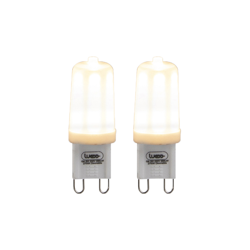 Set od 2 G9 prigušivih LED žarulja 3W 280lm 2700K