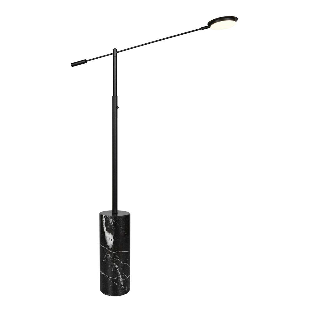Crna LED stojeća svjetiljka (visina 145 cm) Fiore – Trio Select