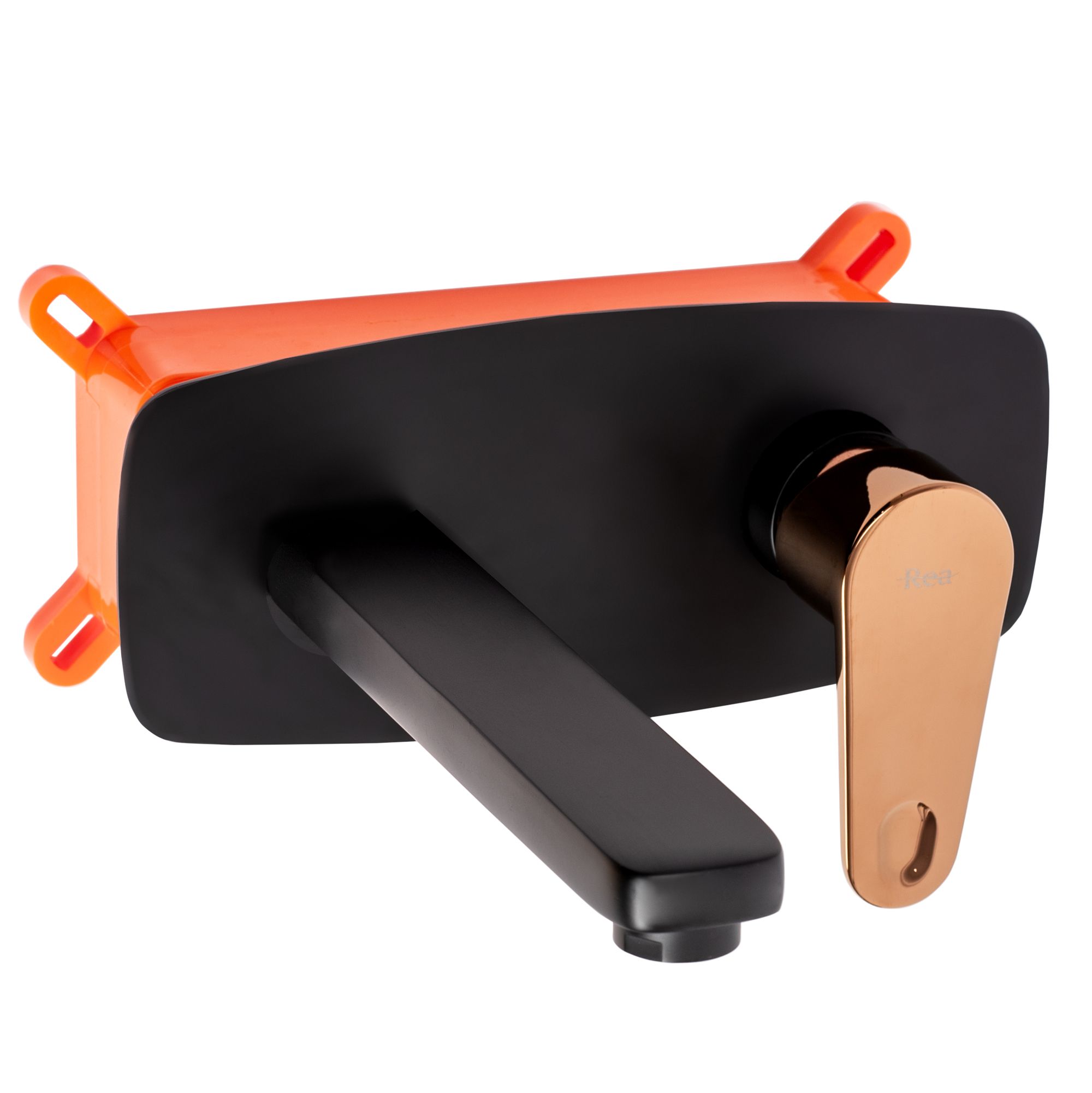 Umivaonik ugradbeni Rea MILD BLACK ROSE GOLD + BOX