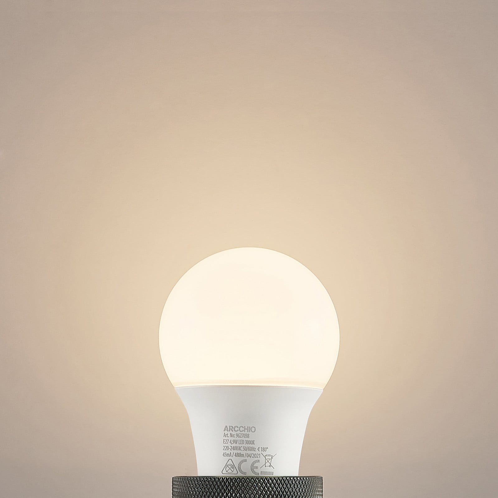 LED lampa E27 A60 4,9W 3,000K opal set od 6 kom