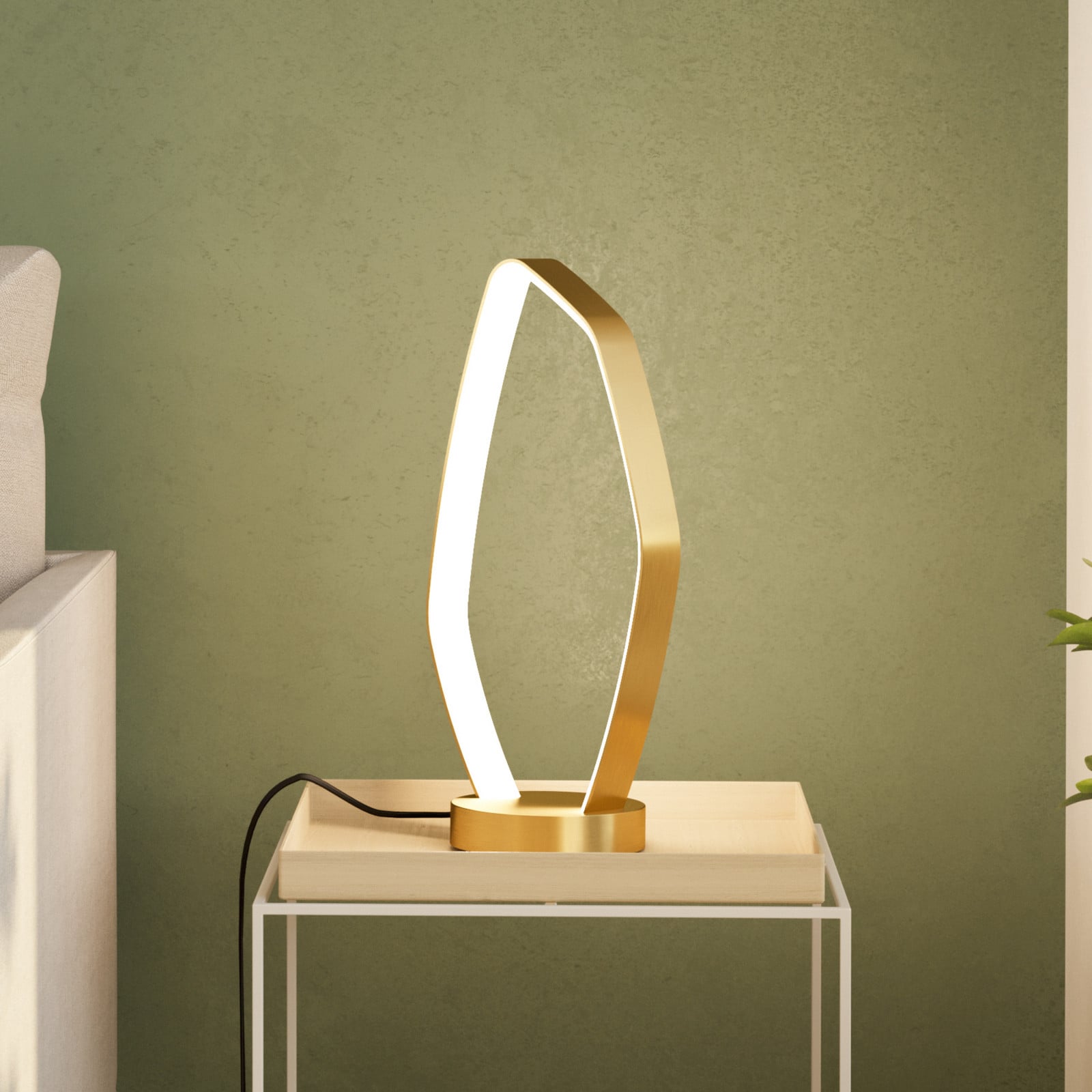 Vallerosa LED stolna svjetiljka od mesinga