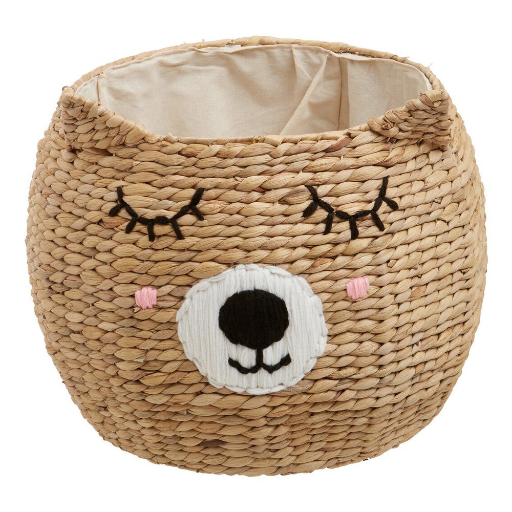 Dječja kutija za pohranu od vodenog zumbula u prirodnoj boji ø 49x40 cm Lidi Cat Face – Premier Housewares