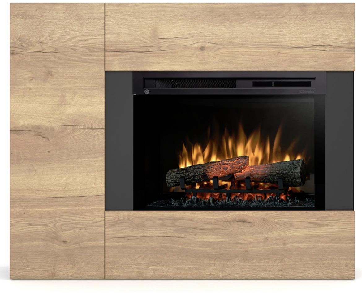 Elektricni kamin Bia 26 crni/svijetli hrast