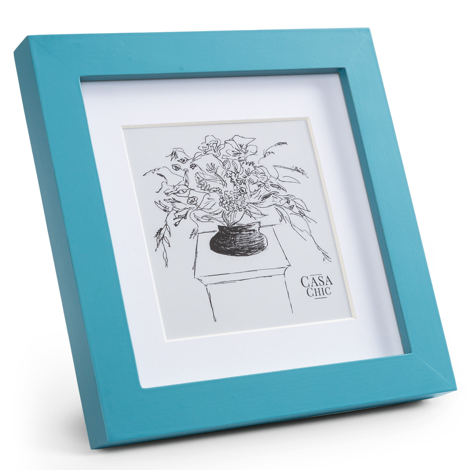 Casa Chic Clapton, okvir za slike, kvadrat, fotografije 15 x 15 cm, nosač, staklo