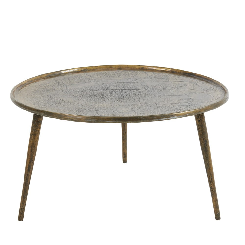 Metalni okrugao stolić za kavu u brončanoj boji ø 67,5 cm Babina – Light & Living