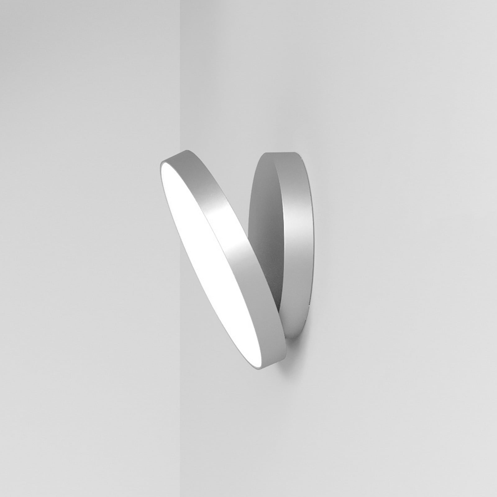 Rotaliana Venere W1 LED zidna svjetiljka 3.000 K srebro