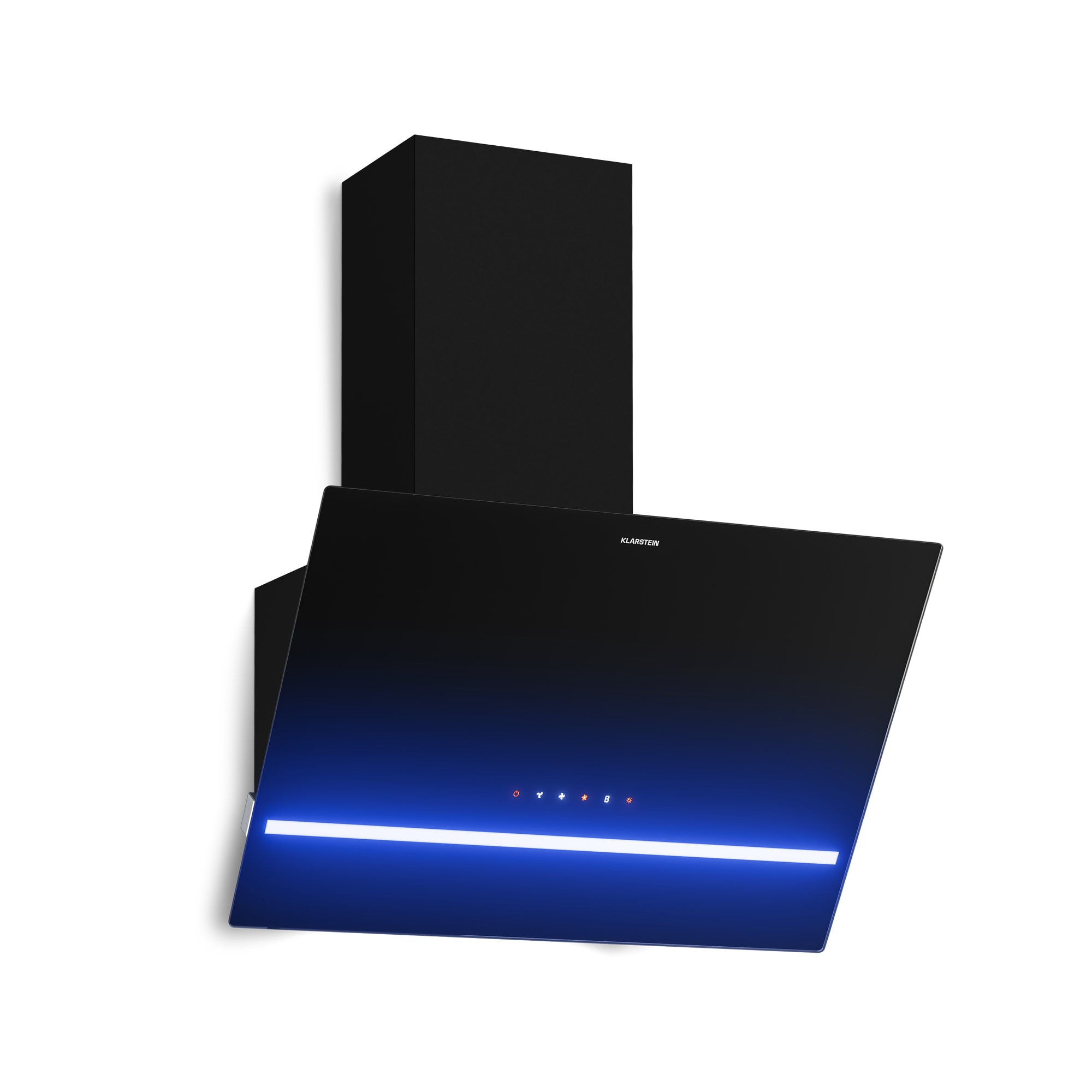 Klarstein Illuminosa kosa kuhinjska napa | Režim usisavanja i recirkulacije | Minimalistički dizajn | 818 m³/h | 60 cm