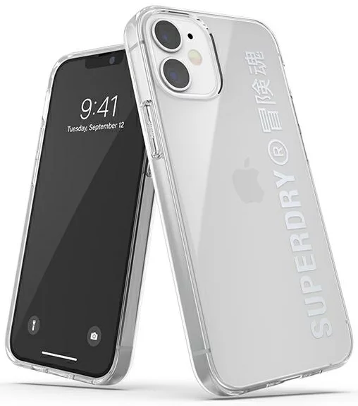 Maska SuperDry Snap iPhone 12 mini Clear Case Silver (42590)
