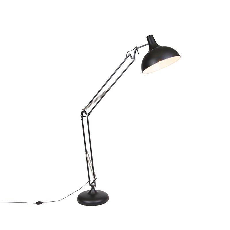 Pametna podna lampa crna podesive visine s WiFi A60 - Hobby