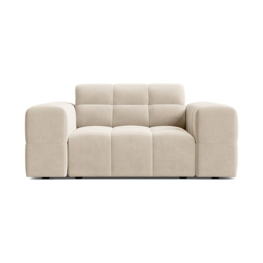 Krem baršunasti fotelja Chicago – Cosmopolitan Design