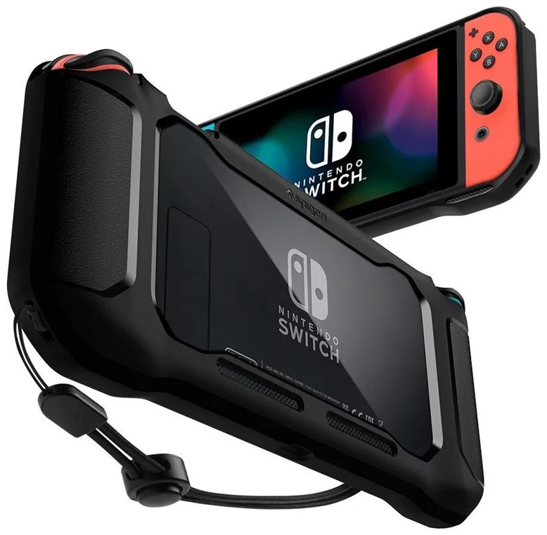 Maska Spigen Rugged Armor, black - Nintendo Switch (ACS01228)