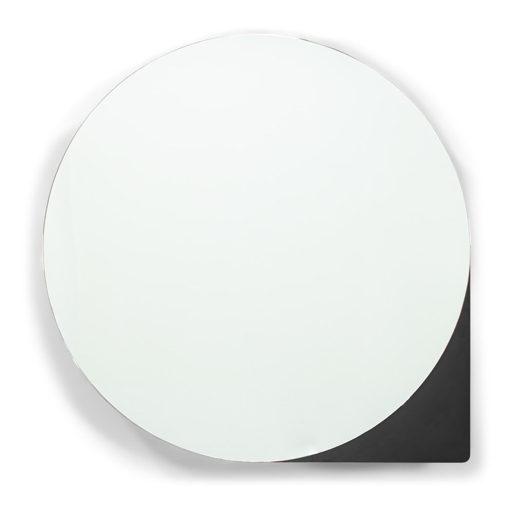 Crni metalni zidni/s ogledalom kupaonski ormarić 55x55 cm Sonnet – Spinder Design