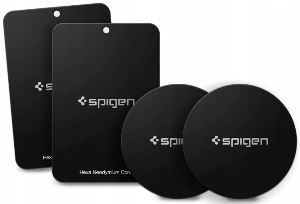 Magnet SPIGEN - Kuel A210 Car Mount Metal Plates, Black (000EP20342)