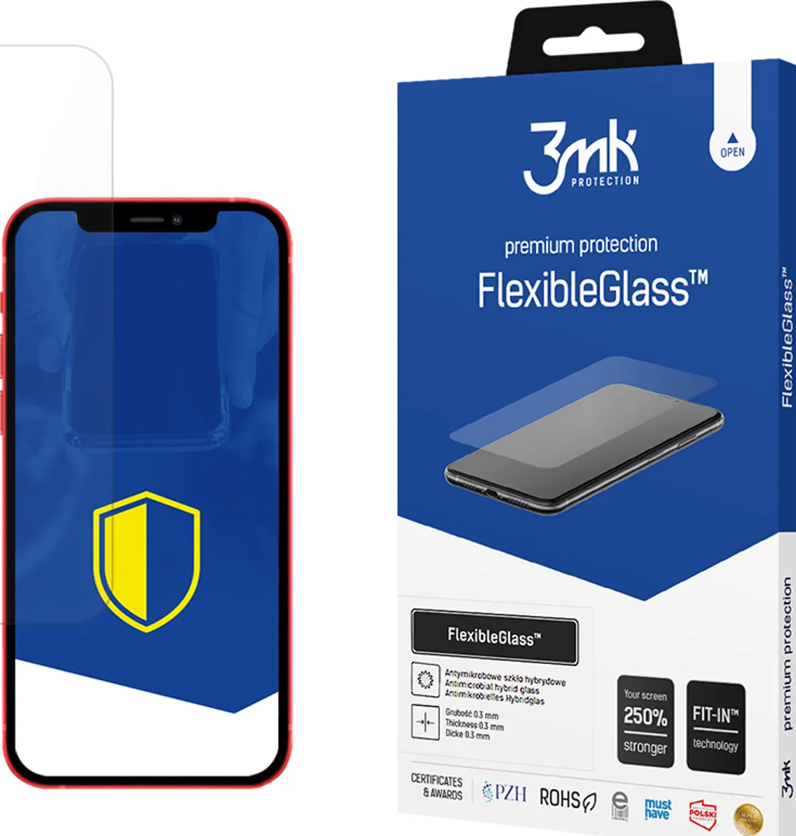 Zaštitno staklo 3MK FlexibleGlass iPhone 12 Pro Max 6,7" Hybrid Glass
