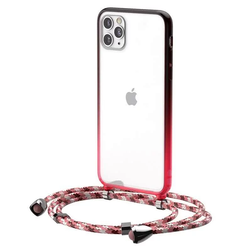 Maska Transparent Baseus Protective Case for iPhone 11 Pro Max 6.5'' (red)