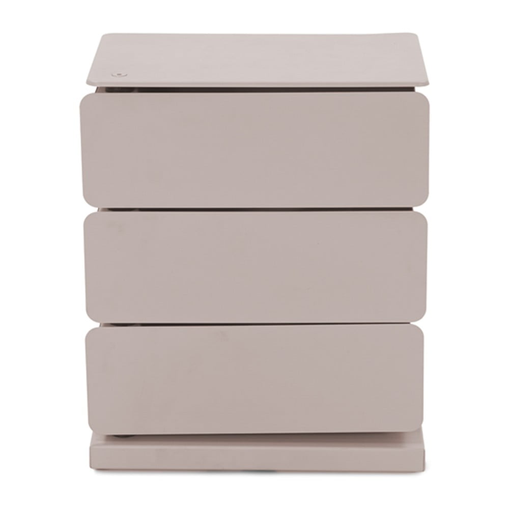 Smeđe-siva metalna komoda 37x45x26 cm Joey – Spinder Design