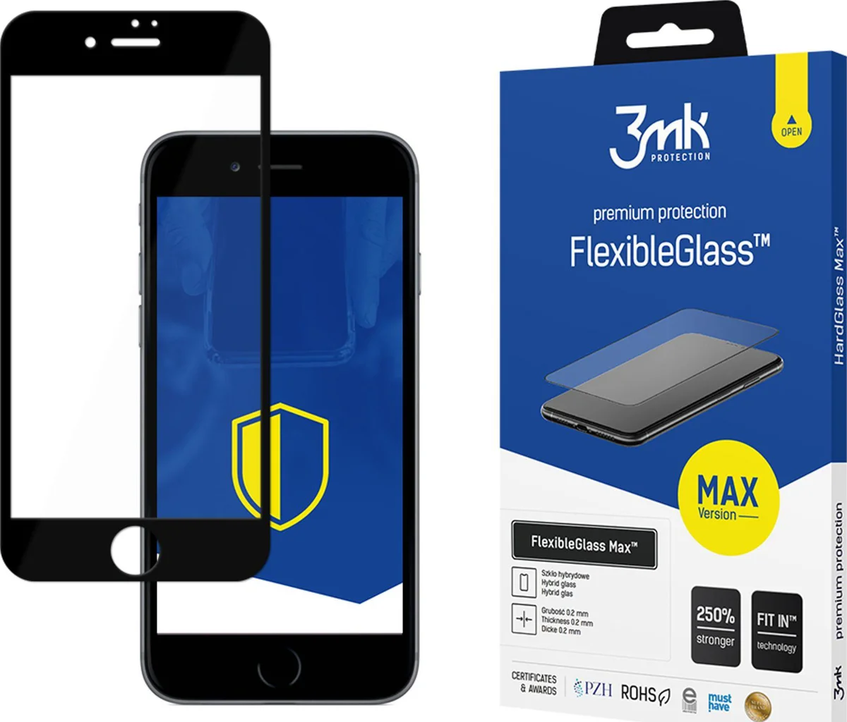 Zaštitno staklo 3MK Apple iPhone 7/8 Plus Black - 3mk FlexibleGlass Max