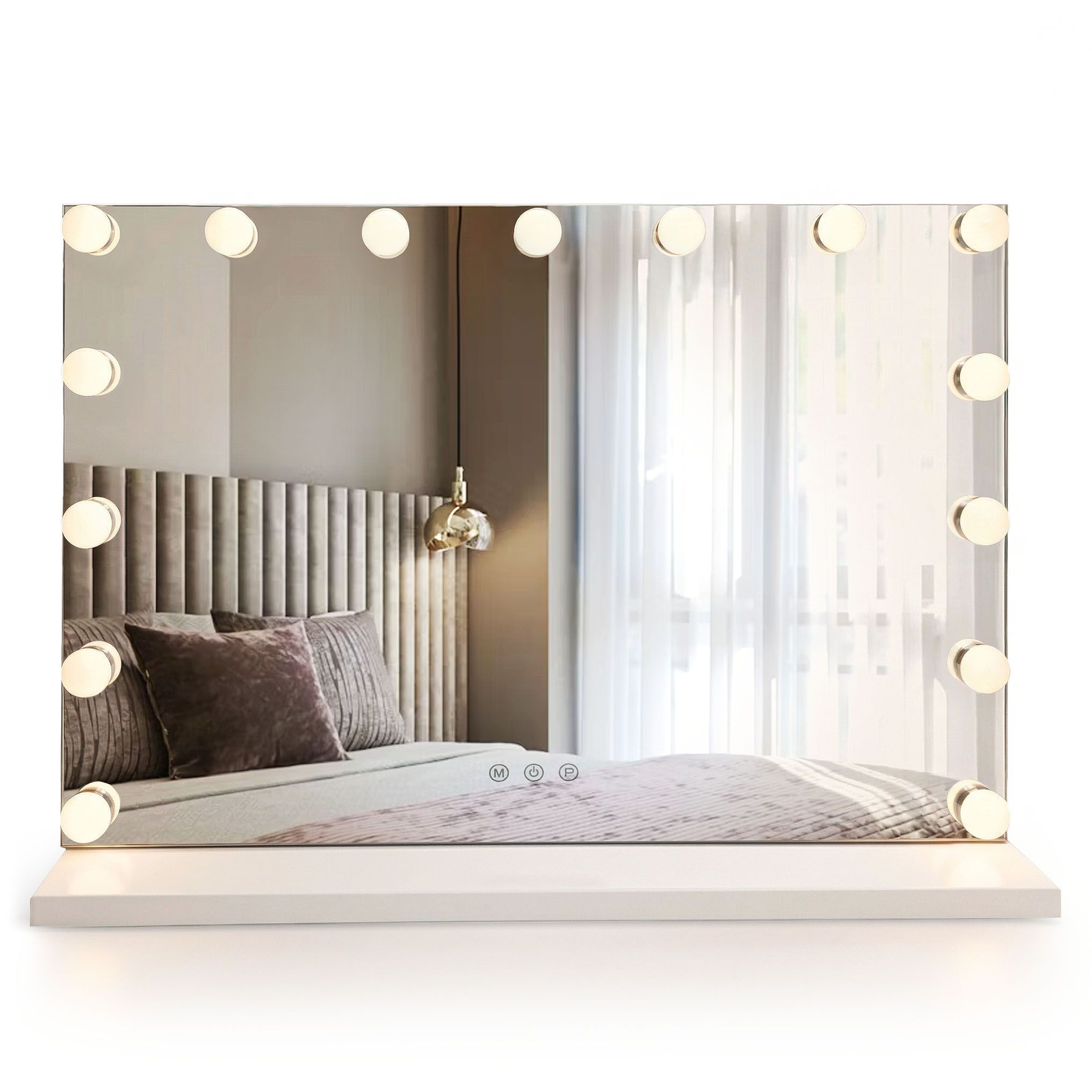 Ogledalo LED HOLLYWOOD White 80x60